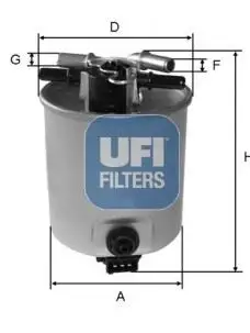 UFI 55.393.00 Yakıt Filtresi 8200619855 resmi