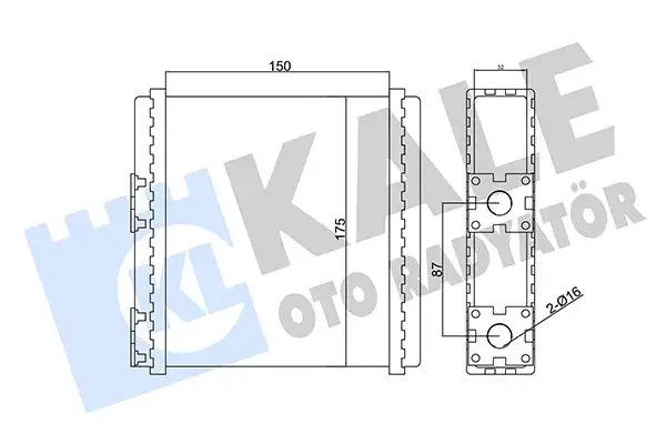 KALE 346655 Kalorifer Radyatörü 271401N710 resmi