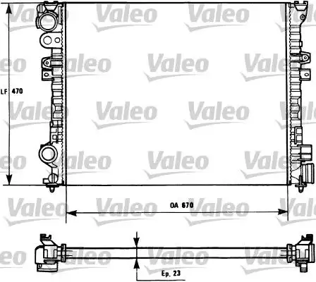 VALEO 731166 Radyatör resmi