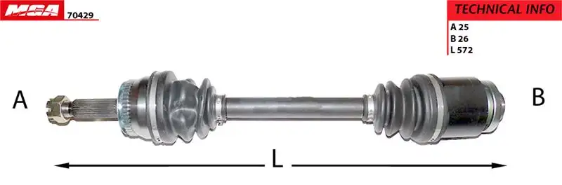 MGA 70429 Ön Aks (Sağ) 4950125955 resmi