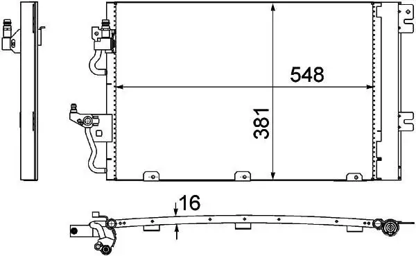 MGA 82136 Klima Radyatörü 1850096 resmi