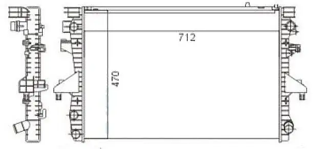 MGA 80193 Radyatör 7H0121253J resmi