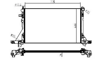 MGA 80414 Radyatör 214107695R resmi