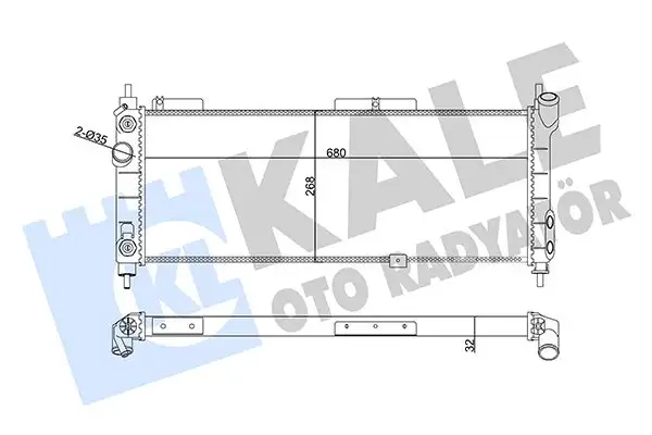 KALE 357025 Radyatör 1300153 resmi