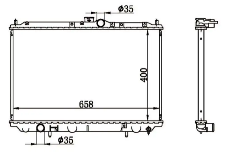 MGA 80574 Radyatör MB299522 resmi