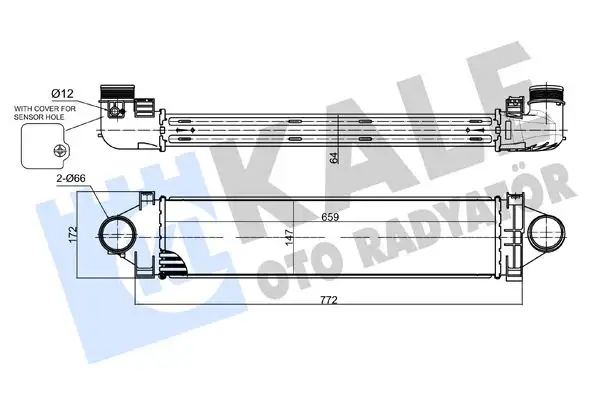 KALE 357355 Turbo Radyatörü LR009802 resmi