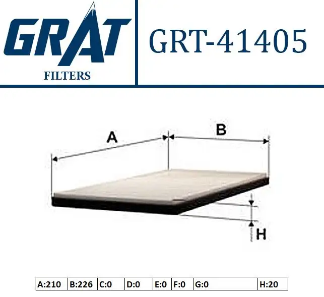 GRAT 41405 Polen Filtresi 272771HE0E resmi
