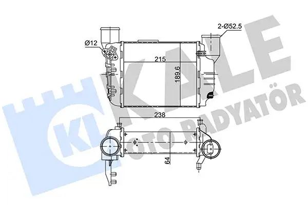 KALE 352445 Turbo Radyatörü 8E0145805L resmi