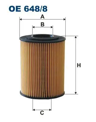 FILTRON OE648/8 Yağ Filtresi 898018448Y resmi