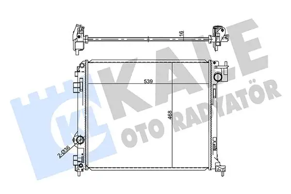 KALE 357250 Radyatör 214104EA1A resmi