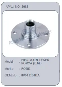 AYK 2085 Ön Poyra 8V511104BA resmi