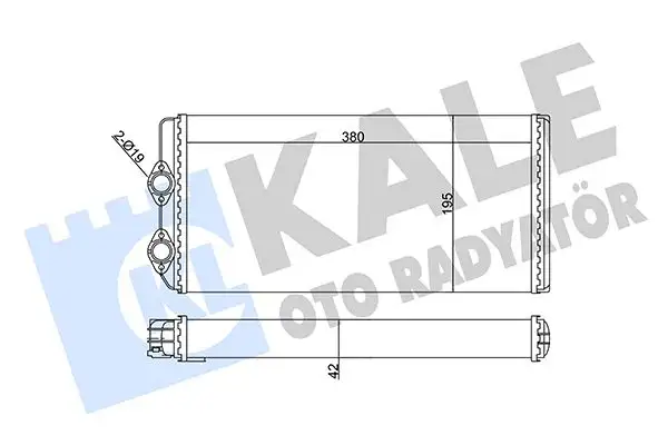 KALE 351695 Kalorifer Radyatörü 3090893 resmi