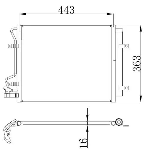 ORIS CKI013016 Klima Radyatörü 976062F700 resmi