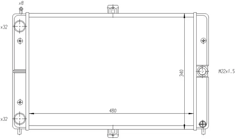 ORIS MLA002034 Radyatör 210811301010 resmi