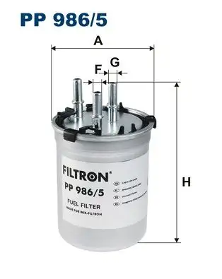 FILTRON PP986/5 Yakıt Filtresi 6R0127400D resmi