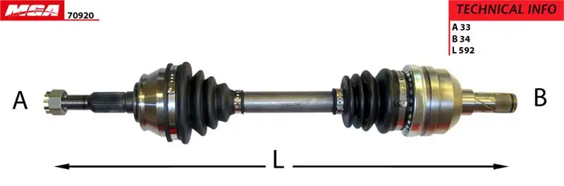 MGA 70920 Ön Aks (Sol) 374263 resmi