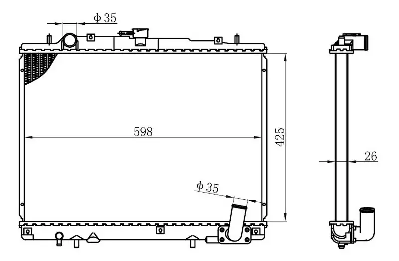 ORIS BMI077026 Radyatör MR281023 resmi