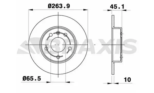 BRAXIS AE0700 Arka Fren Diski 569125 resmi