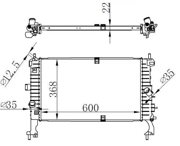 ORIS BOP191022 Radyatör 1300260 resmi