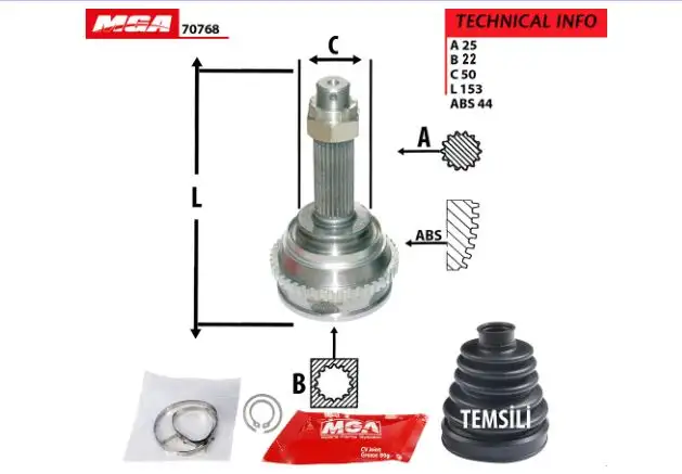 MGA 70768 Aks Kafası (Dış) 4950725A00 resmi