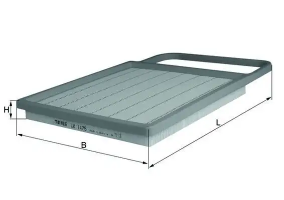 MAHLE LX1475 Hava Filtresi 03D129620 resmi