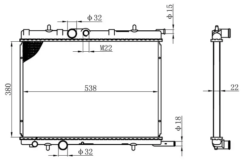 ORIS BPE020022 Radyatör 133082 resmi