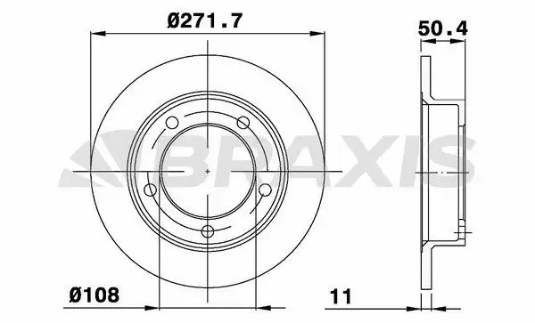 BRAXIS AE0463 Ön Fren Diski resmi