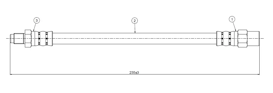 CAVO C800662A Arka Fren Hortumu 4A0611775 resmi