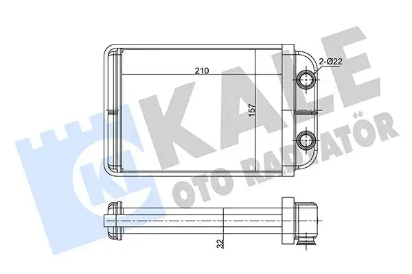 KALE 346350 Kalorifer Radyatörü 46723450 resmi
