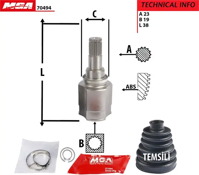 MGA 70494 Aks Kafası (İç) 4340316020 resmi