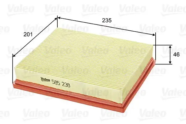 VALEO 585238 Hava Filtresi resmi