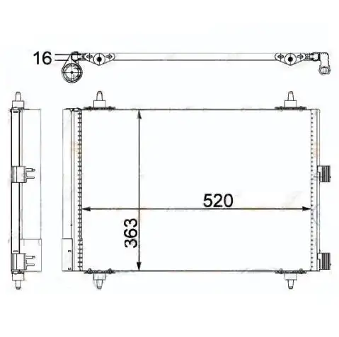KALE 200ABC060 Klima Radyatörü resmi
