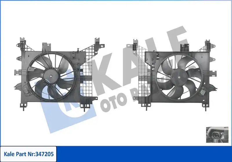 KALE 347205 Fan Motoru 8200880555 resmi