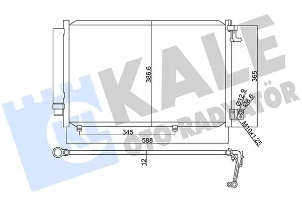 KALE 342860 Klima Radyatörü resmi