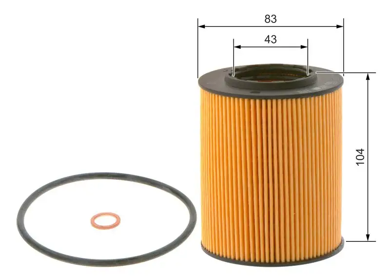 BOSCH 09864B7017 Yağ Filtresi resmi