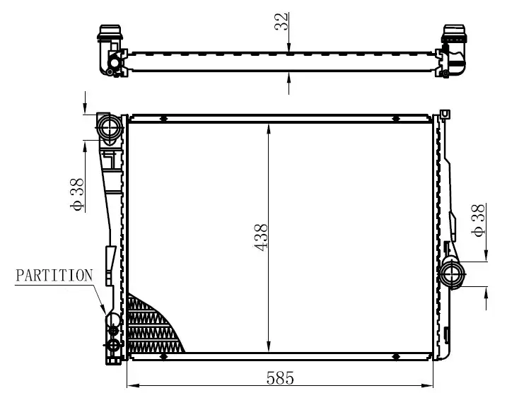 ORIS BBM136032 Radyatör resmi