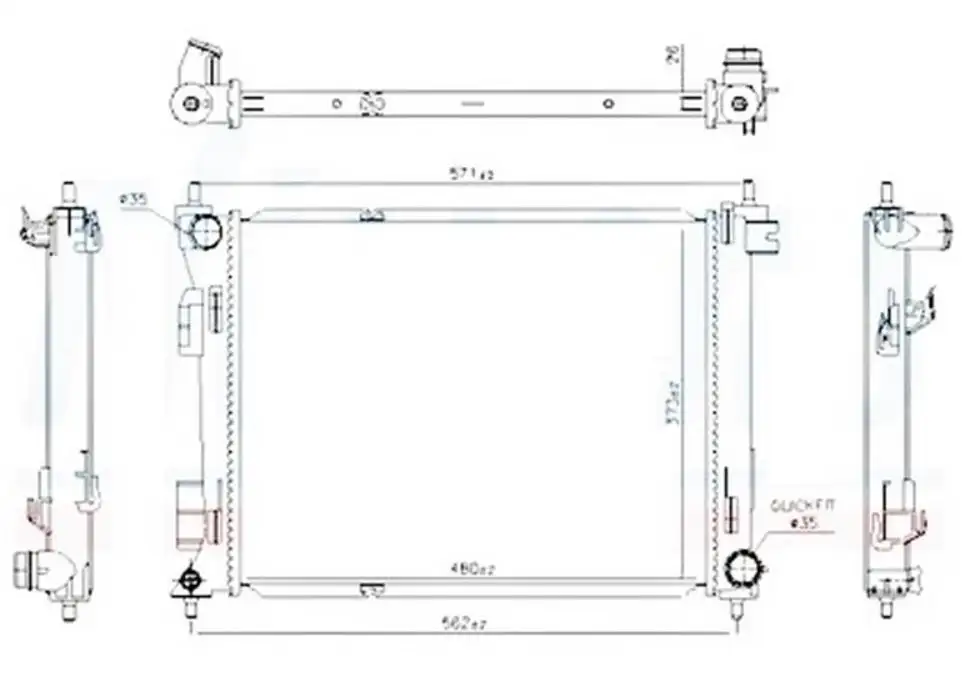 ORIS BKI904026 Radyatör 25310H8300 resmi