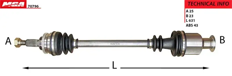 MGA 70796 Ön Aks (Sağ) resmi