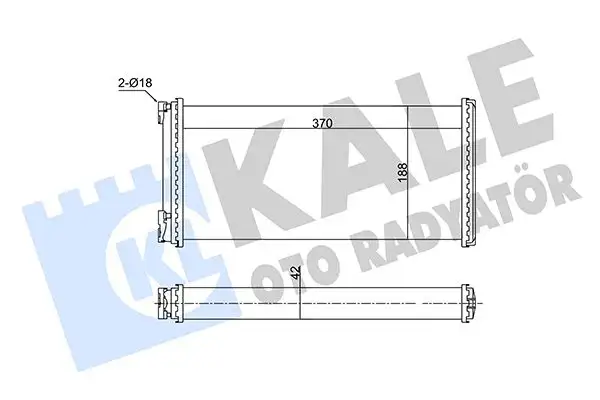 KALE 351740 Kalorifer Radyatörü resmi
