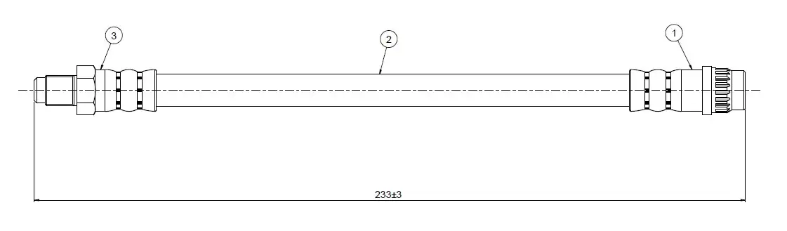 CAVO C800387A Arka Fren Hortumu 9191264 resmi