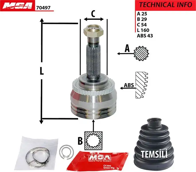 MGA 70497 Aks Kafası (Dış) resmi