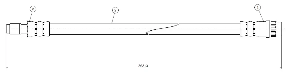 CAVO C800761A Ön Fren Hortumu 7700313596 resmi