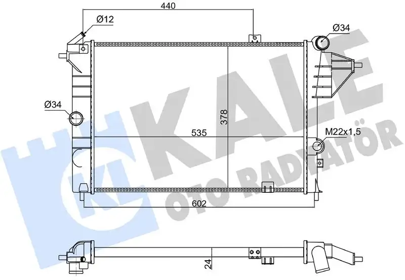KALE 363835 Radyatör resmi