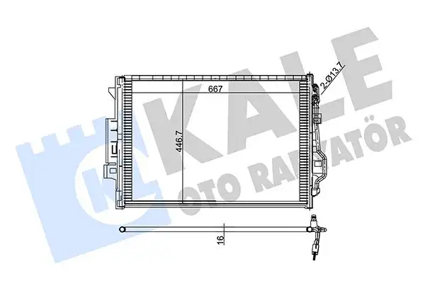 KALE 343050 Klima Radyatörü resmi