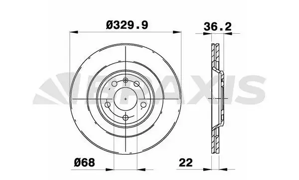 BRAXIS AE0714 Arka Fren Diski resmi