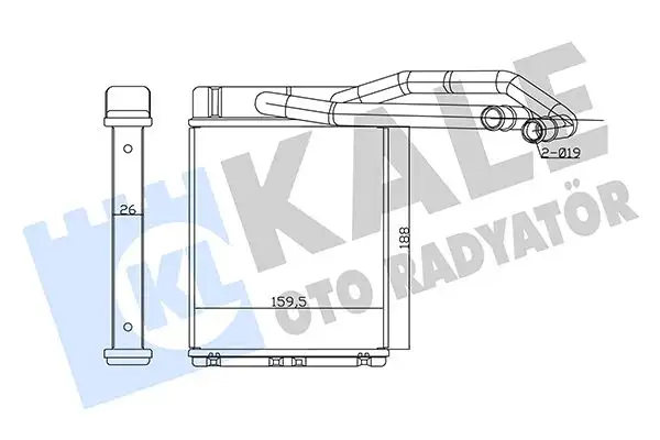 KALE 360820 Kalorifer Radyatörü 97010H1729 resmi