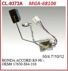 MGA 68106 Yakıt Depo Şamandırası 17630S84316 resmi