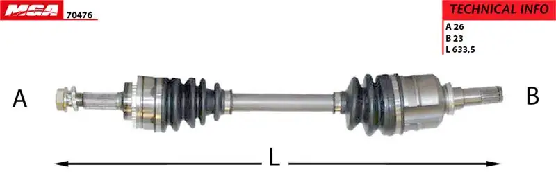 MGA 70476 Ön Aks (Sol) 4342002270 resmi