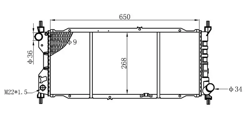 ORIS BOP123032 Radyatör 90410049 resmi