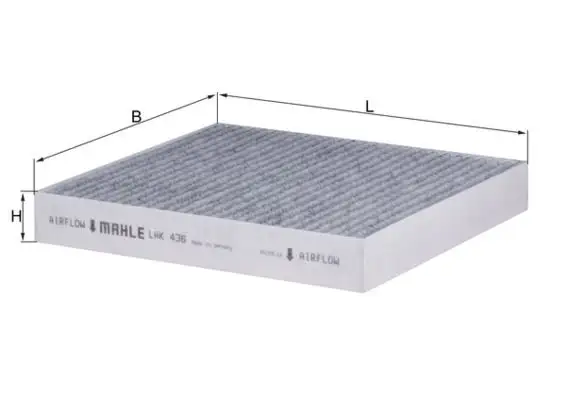 MAHLE LAK436 Polen Filtresi (Karbonlu) resmi